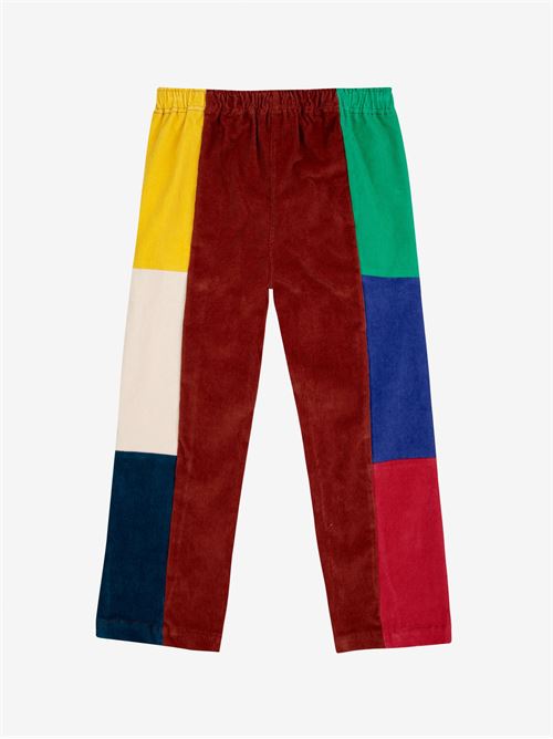 Pantaloni dritti in velluto a coste color block di Bobo Choses BOBO CHOSES | 224AC094991